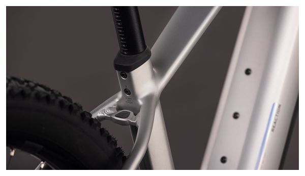 Cube Reaction Hybrid One 600 MTB Hardtail elettrica Shimano 10S 600 Wh Bosch 100 Nm 27,5'' Grigio lucido 2026