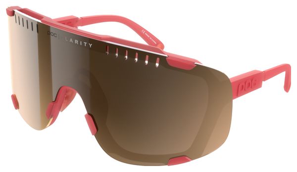 Lunettes Poc Devour Coral Translucent / Brown Silver Mirror