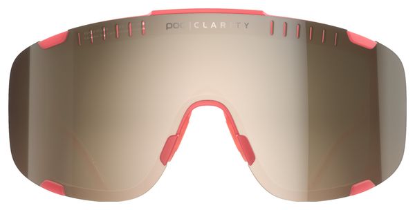 Lunettes Poc Devour Coral Translucent / Brown Silver Mirror