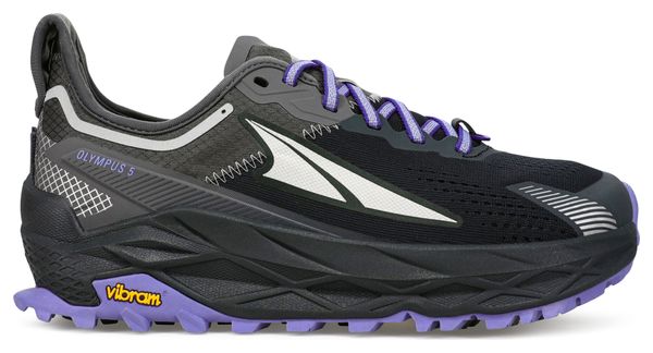 Altra Olympus 5 Women's Trail Running Shoes Black Violet