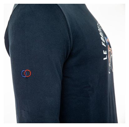 Sweatshirt LeBram x Sports d'Époque Forçat de Longchamp Bleu Foncé