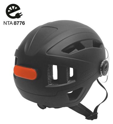 Casque Speed Pedelec avec visière - Casque vélo noir mat