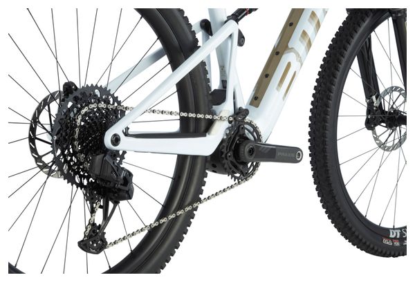 BMC Fourstroke AMP LT One Electric Full Suspension MTB Sram GX Eagle AXS 12S 360 Wh 29'' Sand Beige White 2023