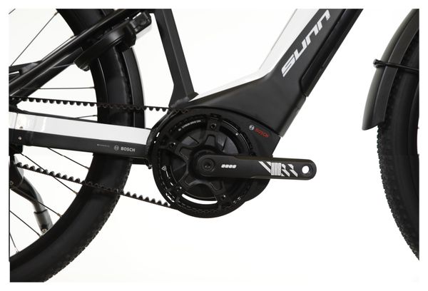 Exhibition bike - VTC Électrique Sunn Urb Rely Mixte Shimano Nexus 7V Courroie 27.7'' Blanc Noir 2022