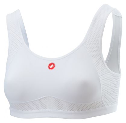 Castelli Rosso Corsa Bra White