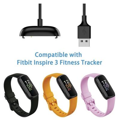 Chargeur Compatible avec Fitbit Inspire 3  Magnétique Chargeur  Câble de Chargement USB Remplacement pour Fitbit Inspire 3