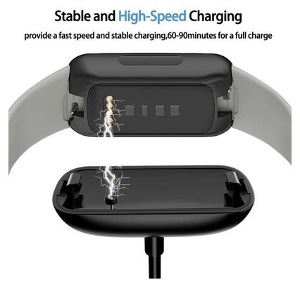 Chargeur Compatible avec Fitbit Inspire 3  Magnétique Chargeur  Câble de Chargement USB Remplacement pour Fitbit Inspire 3