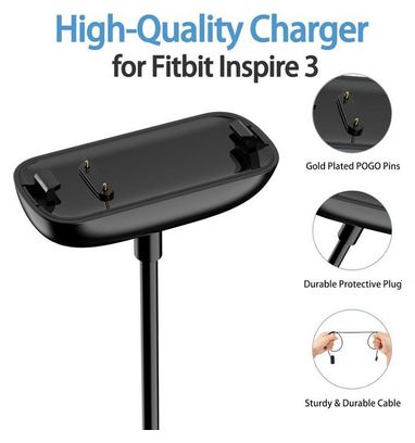 Chargeur Compatible avec Fitbit Inspire 3  Magnétique Chargeur  Câble de Chargement USB Remplacement pour Fitbit Inspire 3