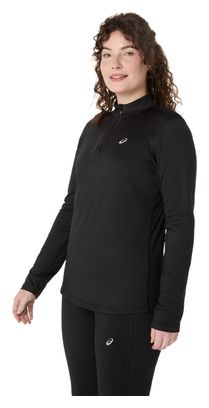Asics Core Schwarzes 1/2-Zip-Thermo-Top für Frauen