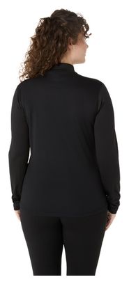 Asics Core Schwarzes 1/2-Zip-Thermo-Top für Frauen