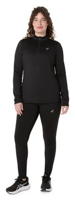 Asics Core Schwarzes 1/2-Zip-Thermo-Top für Frauen