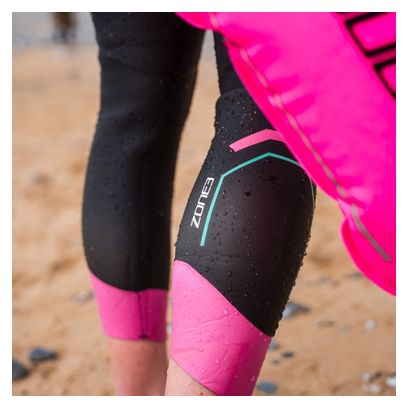 Traje de neopreno para triatlón Zone3 Agile para mujer Negro/Rosa
