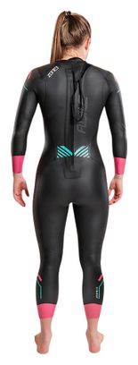 Traje de neopreno para triatlón Zone3 Agile para mujer Negro/Rosa