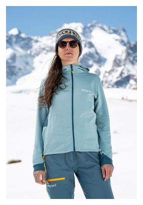 Lagoped Gelinotte Women's Technical Fleece Hoodie - Blue 