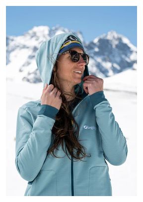 Lagoped Gelinotte Women's Technical Fleece Hoodie - Blue 