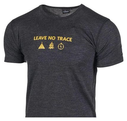 T-shirt Ivanhoe Agaton Trace pour homme - 100% laine mérinos - Gris