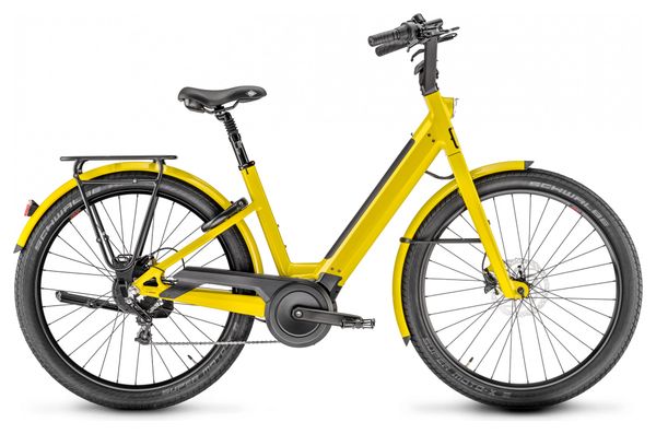 Vélo de Ville Électrique Moustache Lundi 27.1 Shimano Deore 10V 400 Wh 27.5'' Jaune Curry