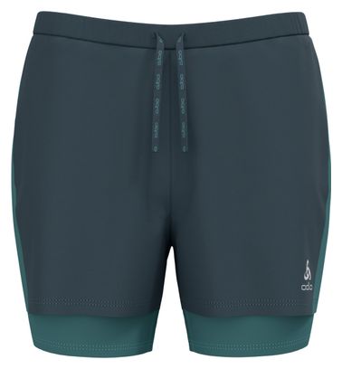 2-in-1 Running Shorts Women Odlo 3 inch Essentials Grau