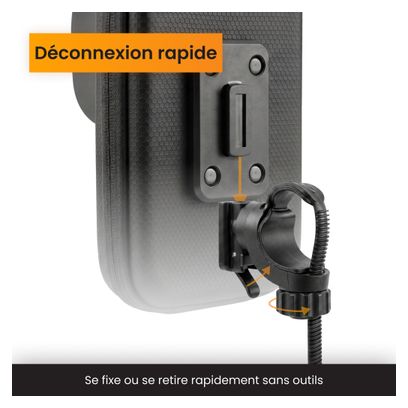 Support téléphone pour velo - Etanche - Rotation à 360 Degrés Noir