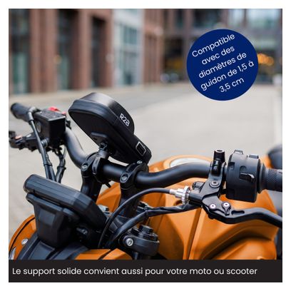 Support téléphone pour velo - Etanche - Rotation à 360 Degrés Noir