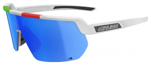 Lunettes Salice 023 blanc ITA RW bleu