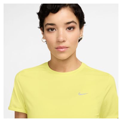 Maillot de manga corta Nike Swift Amarillo, Mujer