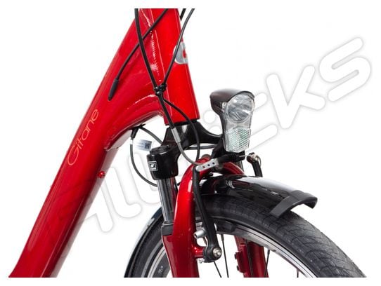 Vélo de Ville Électrique Gitane Organ'e Central Shimano Tourney/Altus 8V 400 Wh 700 mm Rouge Rubis 2020