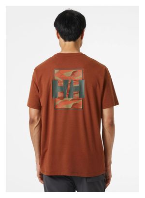 T-Shirt Helly Hansen Skog Recycled Graphic Rouge Homme