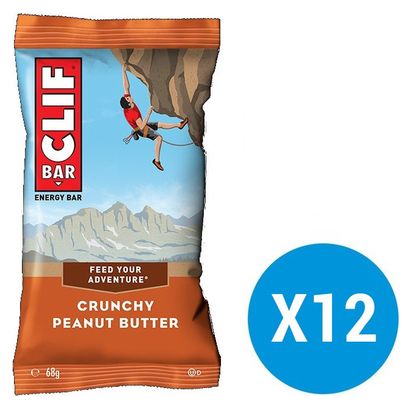 CLIF BAR Energy bars Crunchy Peanut butter x12