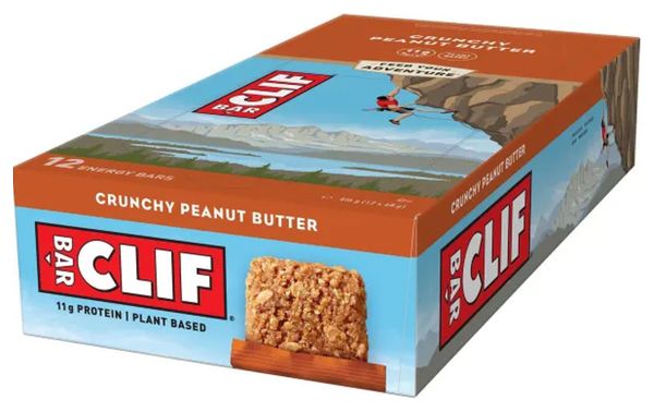 CLIF BAR Barrette energetiche Croccanti al burro di arachidi x12