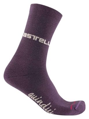 Castelli Quindici Soft Merino Purple Socks