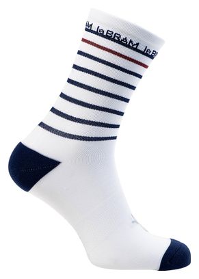 Paire de Chaussettes LeBram Ventoux Marinière Blanc Bleu Bordeaux