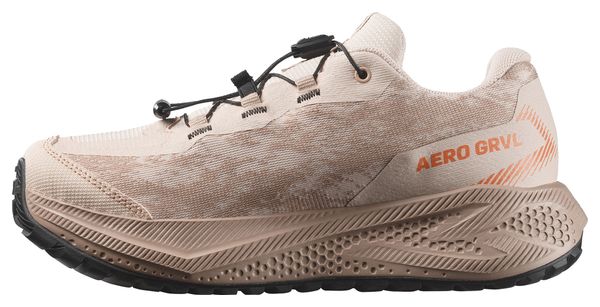 Salomon Aero GRVL Waterproof Beige/Orange Kids' Running Shoes