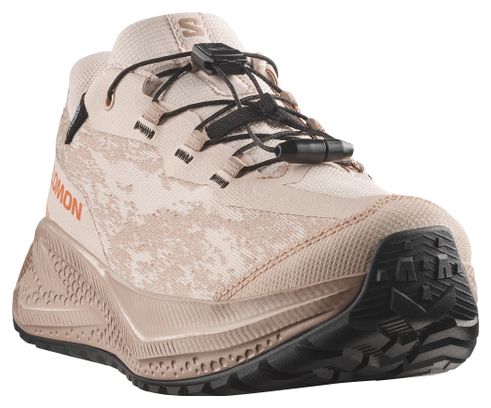 Salomon Aero GRVL Waterproof Beige/Orange Kids' Running Shoes