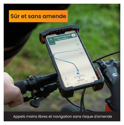 Support téléphone pour velo - Robuste - Rotation à 360 degrés