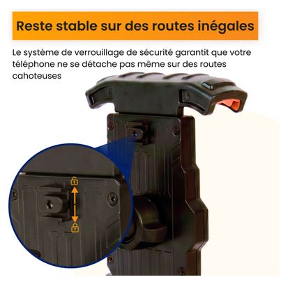 Support téléphone pour velo - Robuste - Rotation à 360 degrés