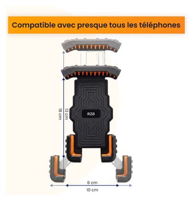 Support téléphone pour velo - Robuste - Rotation à 360 degrés