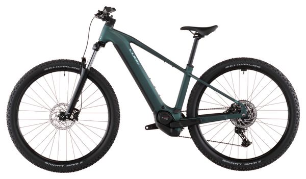 Cube Reaction Hybrid One 600 MTB Hardtail elettrica Shimano 10S 600 Wh Bosch 100 Nm 29'' Verde Reale 2026