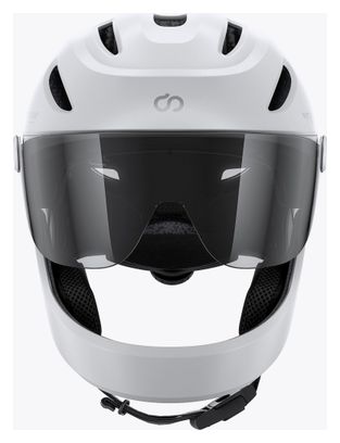Virgo Integral Bianco - Casco Integrale Urbano con visiera e luce posteriore