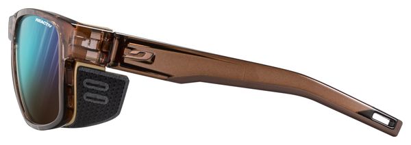 Occhiali Julbo Shield M Reactiv 2-4 Blu/Marrone