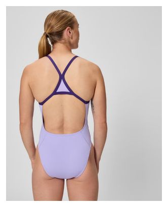 Speedo Club Training Turnback 1-delig zwempak voor dames, paars 