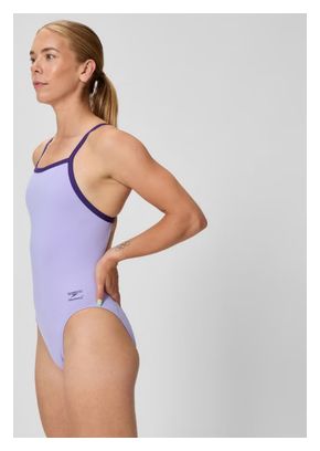 Speedo Club Training Turnback 1-delig zwempak voor dames, paars 