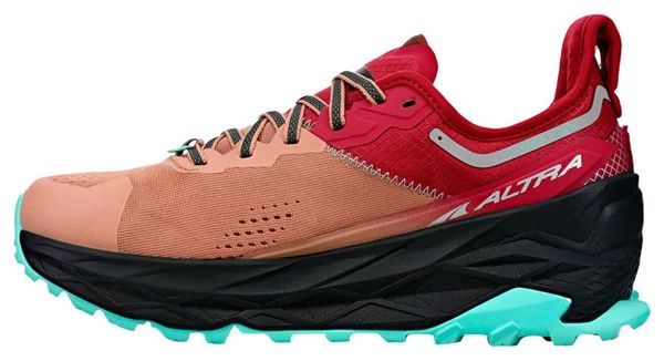 Altra Olympus 5 Women's Pink Black Blue Trail Running Shoes