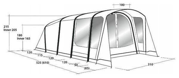 Tente gonflable Outwell Avondale 4PA