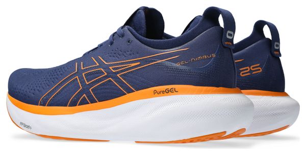 Chaussures de Running Asics Gel Nimbus 25 Bleu Orange Homme