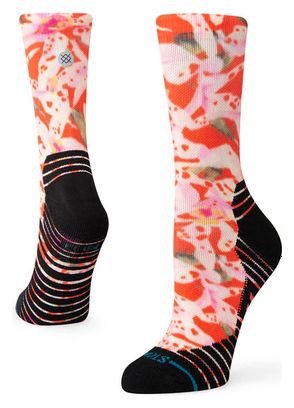 Stance Performance Encylia Mid Crew Socks Pink / Black