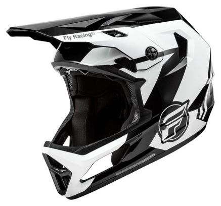 Casco infantil Fly Racing Rayce Negro/Blanco/Gris