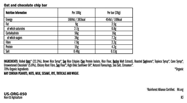 Clif Bar Mini Energy Bar Chocolate Chip 28g