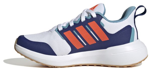 adidas Running FortaRun 20 White Blue Childrens Shoes