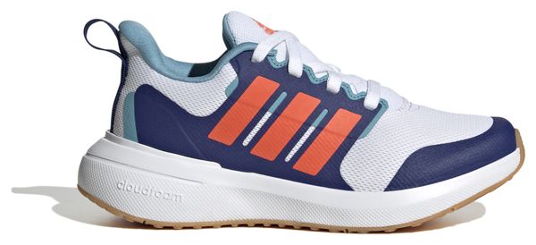 adidas Running FortaRun 20 White Blue Childrens Shoes